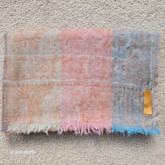 NWOT Otto Amano Cashmere Lightweight Scarf - Picture 12 of 15